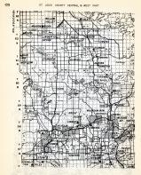 St. Louis County - Central and West, Willow Valley, Meadow Brook, Celina, Linden Grove, Haley, Field, Cook, Owens, Minnesota State Atlas 1954